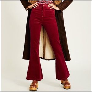 Arnhem Ginger Cord Flares in Tawny Port